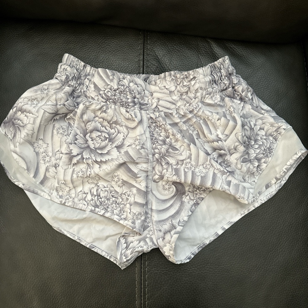 Lululemon Floral Patterned Athletic Shorts